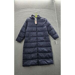 32 Degrees Women Jacket XXL Blue Puffer Coat Zipper Shield Tech Maxi NWT